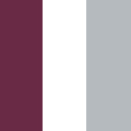 Maroon / White / Silver Grey